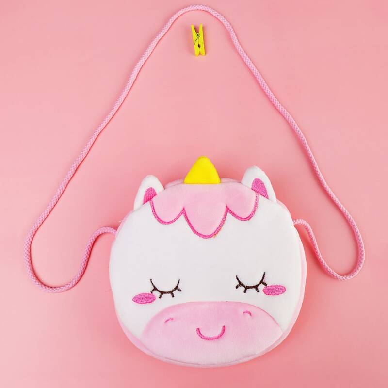 

Unicorn Round Crossbody Bag, Pink