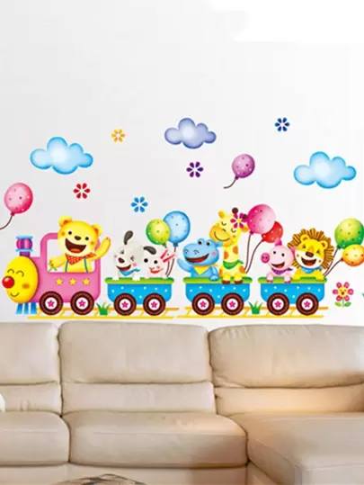 兒童卡通圖案墻面貼紙