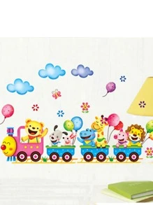 兒童卡通圖案墻面貼紙 - 彩色 - 查看 6