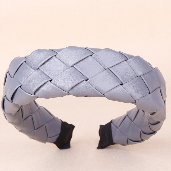 

Plain Braided Hair Hoop, Grey