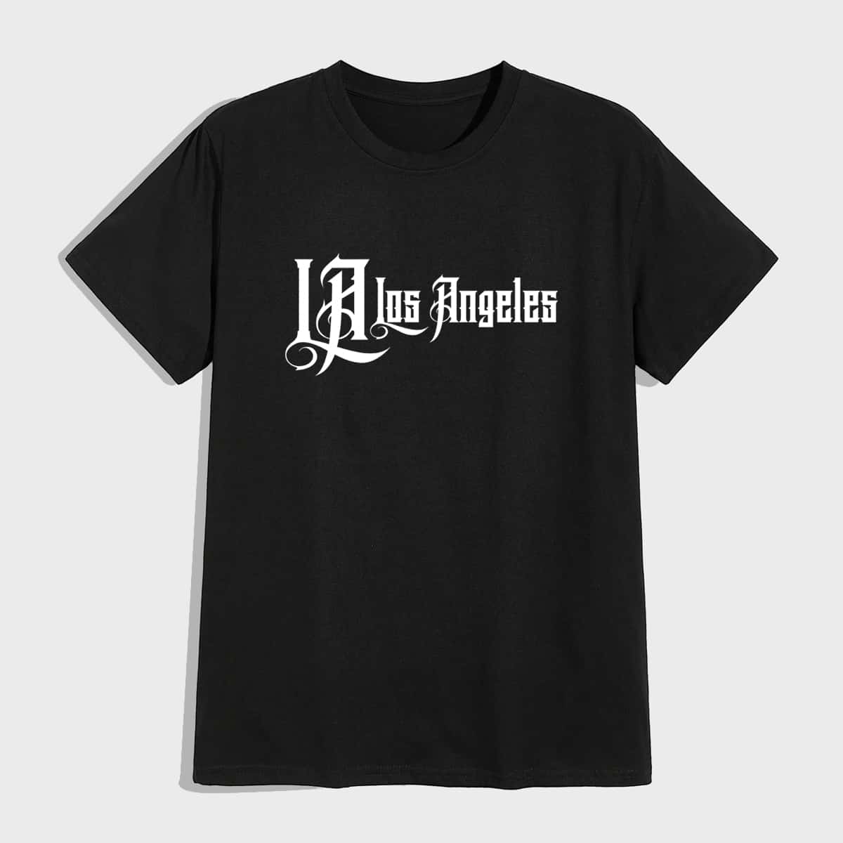 

Guys Letter Tee, Black