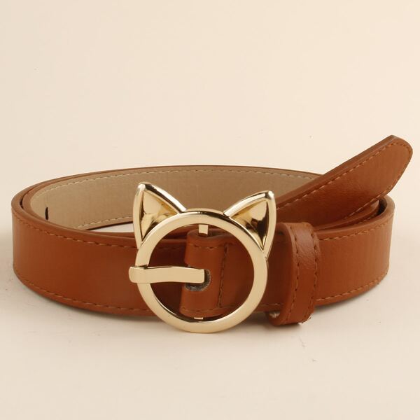 

Metal Buckle Belt, Brown