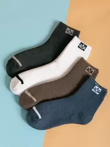 4 pares calcetines con estampado - Multicolor - Ver 1