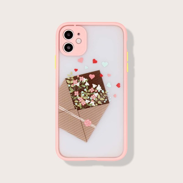 

Contrast Frame Floral iPhone Case, Multicolor