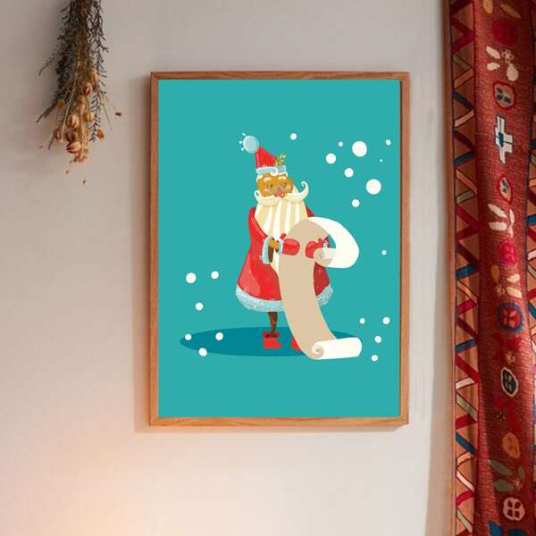 

Cartoon Graphic Wall Painting Without Frame, Multicolor