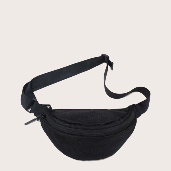 

Men Minimalist Fanny Pack, Black