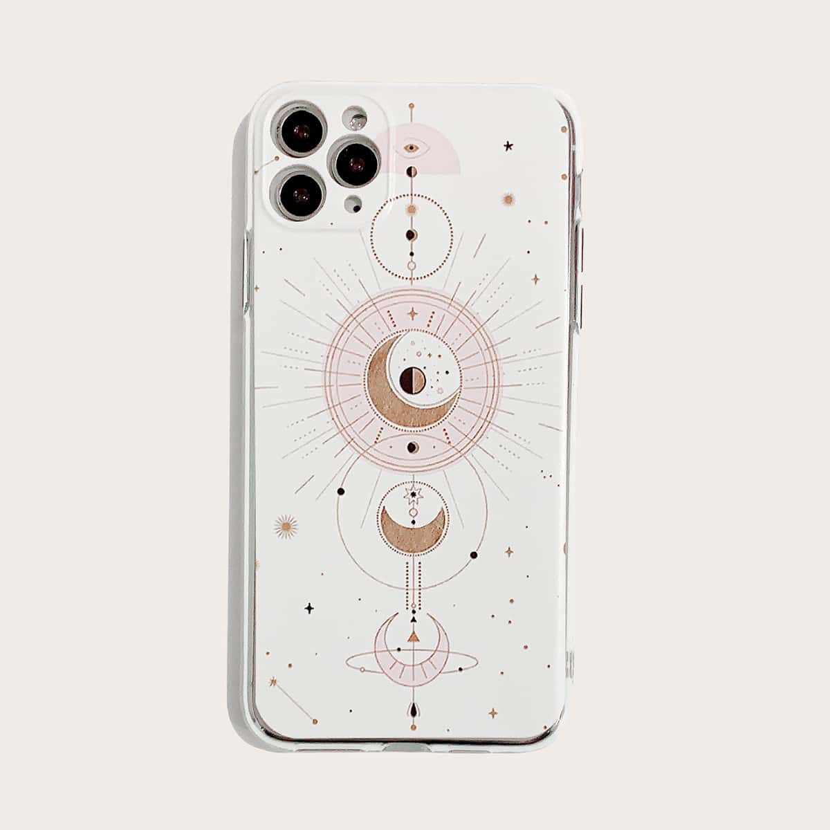 

Planet Print Transparent iPhone Case, Multicolor