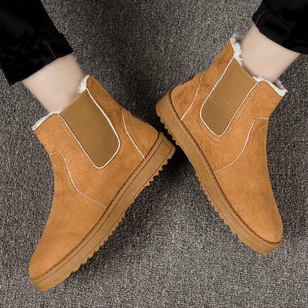 

Men Faux Fur Lined Ankle Boots, Khaki