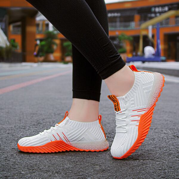 

Lace-up Decor Wide Fit Sneakers, Multicolor