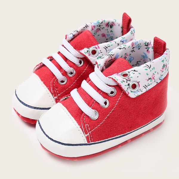 

Baby Boy Lace-up Front High Top Sneakers, Red
