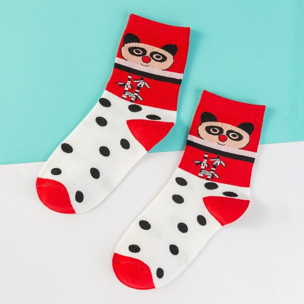 

Cartoon Graphic Socks, Multicolor