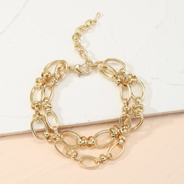

Geo Chain Bracelet, Gold
