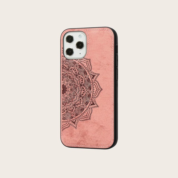 

Mandala Pattern iPhone Case, Rose gold