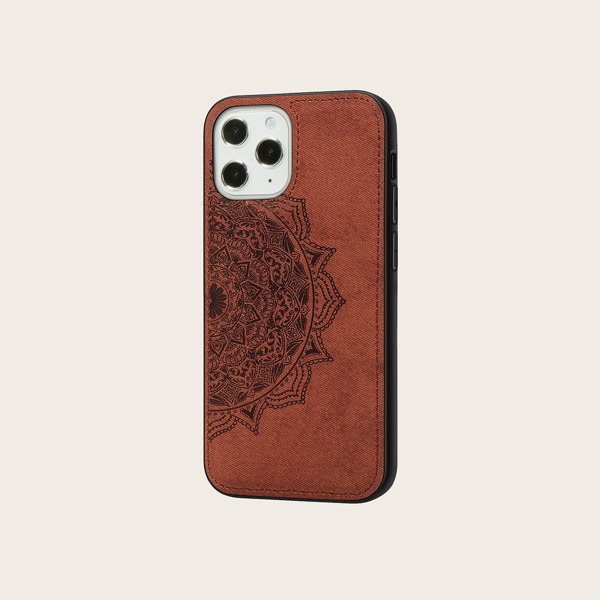 

Чехол для iPhone с узором "мандала, Коричневые