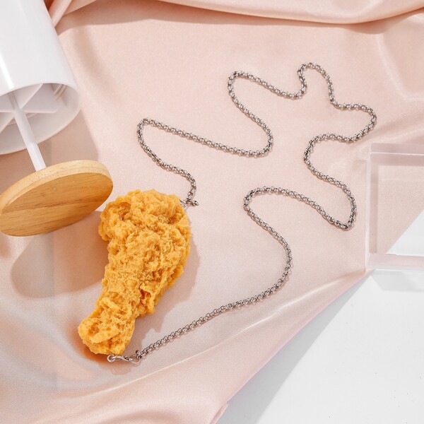 

Fried Chicken Necklace, Yellow