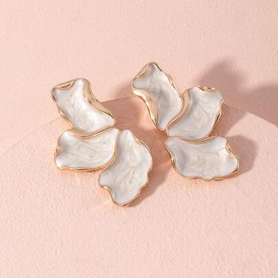 復古花朵設計耳釘