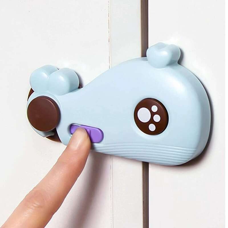 

1pc Whale Shaped Security Lock, Blue