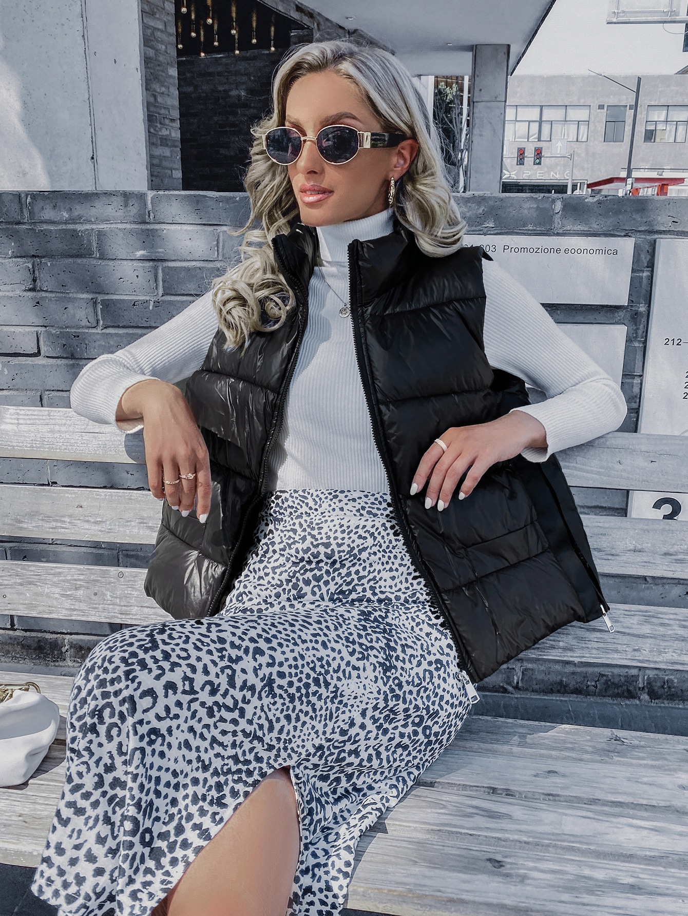 doudoune sans manche femme shein