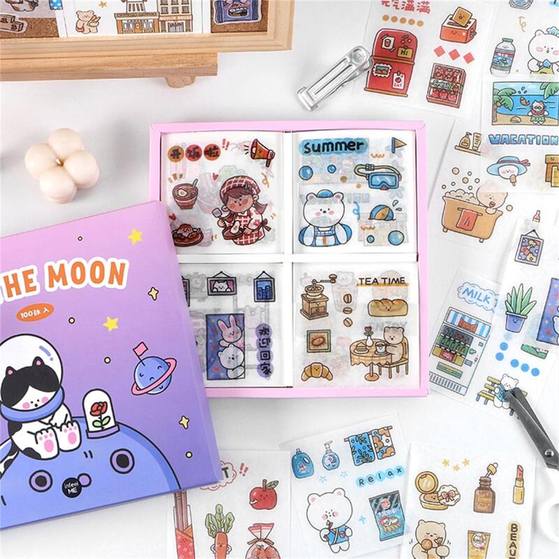 

100pcs Cartoon Graphic Random Sticker, Multicolor