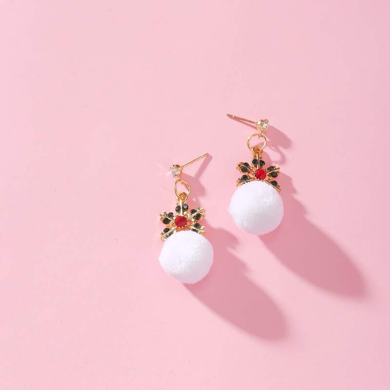 

Christmas Snowflake Drop Earrings, Multicolor