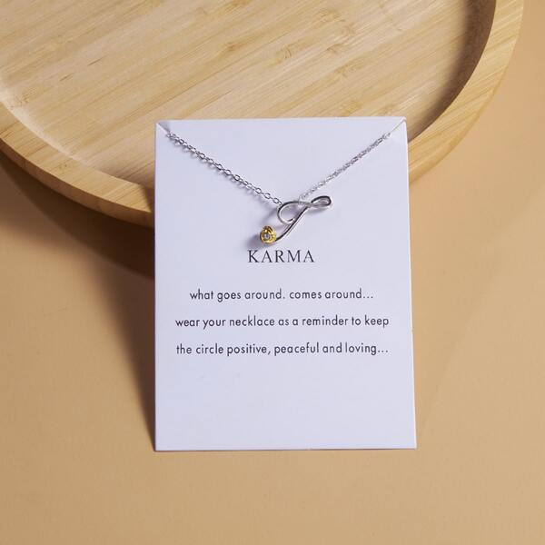 

Letter Charm Necklace, Silver