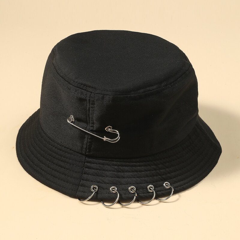 

Ring Decor Bucket Hat, Black