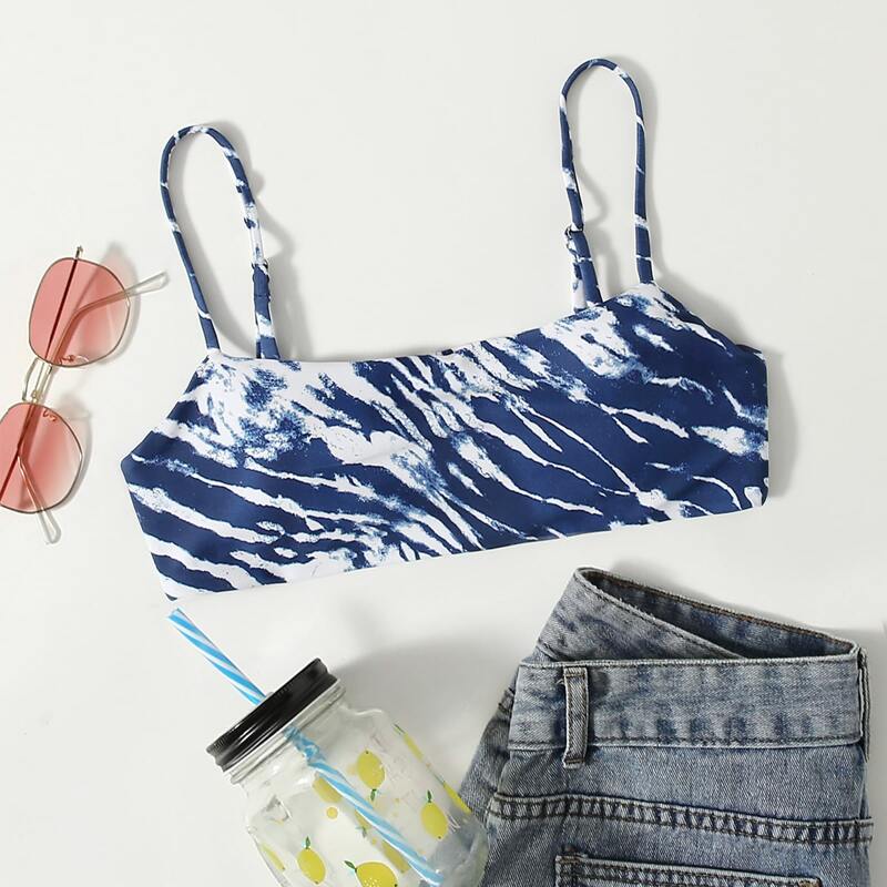 

Allover Print Bikini Top, Multicolor