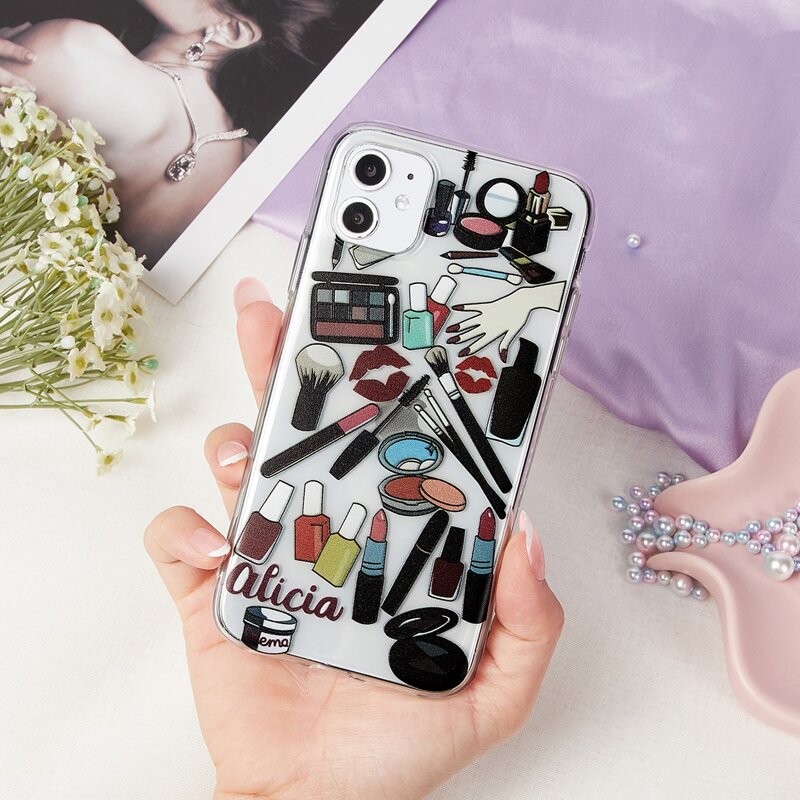 

Cosmetic Print iPhone Case, Multicolor