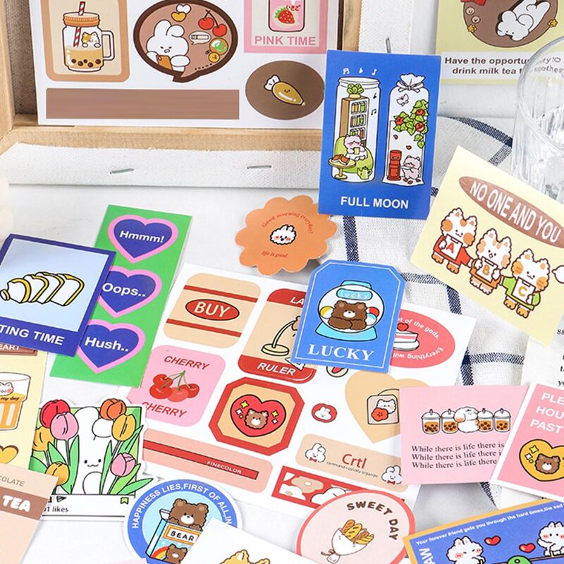 

20pcs Cartoon Graphic Random Sticker, Multicolor