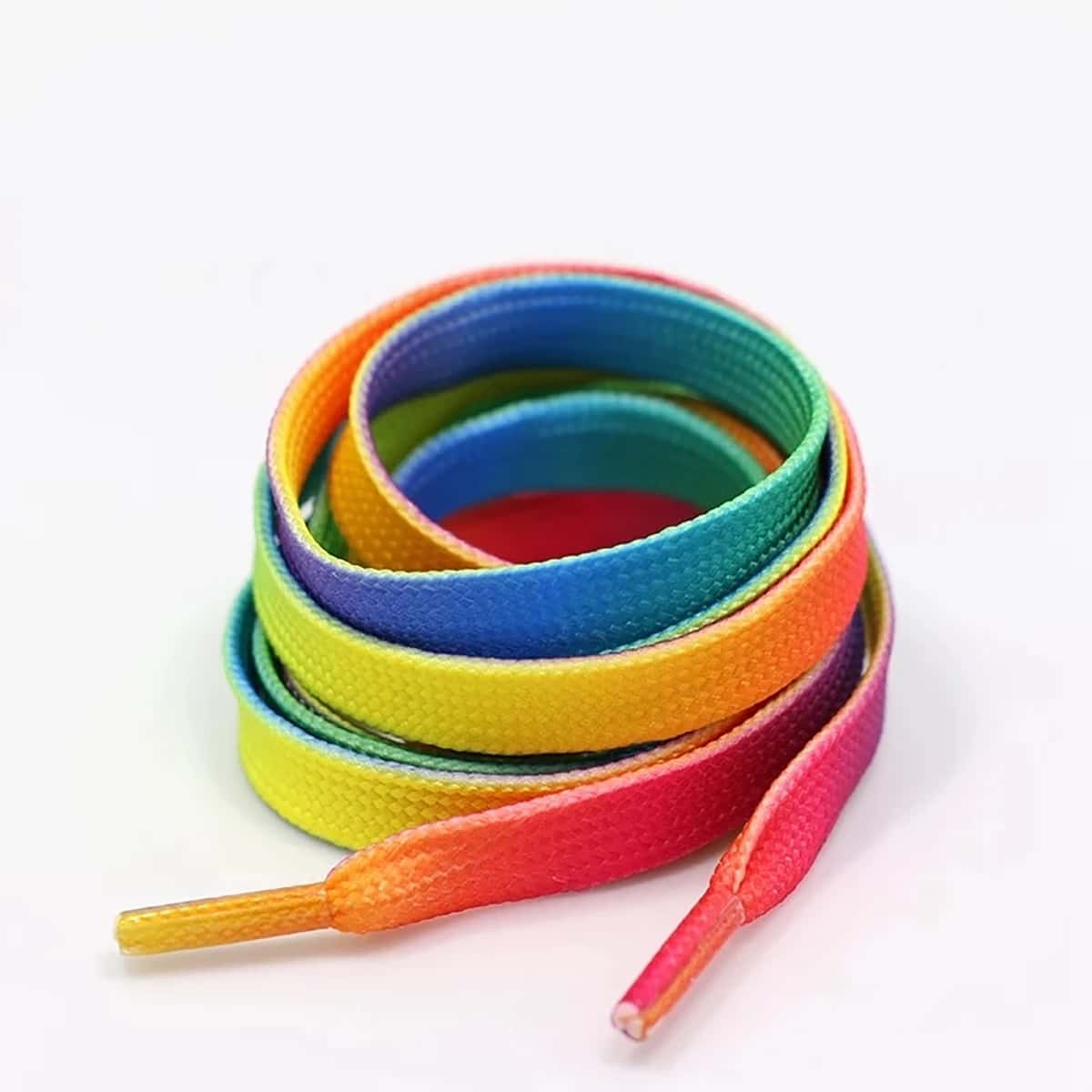

2pcs Rainbow Ombre Shoelace, Multicolor