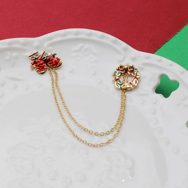 

Kids Christmas Chain Brooch, Multicolor