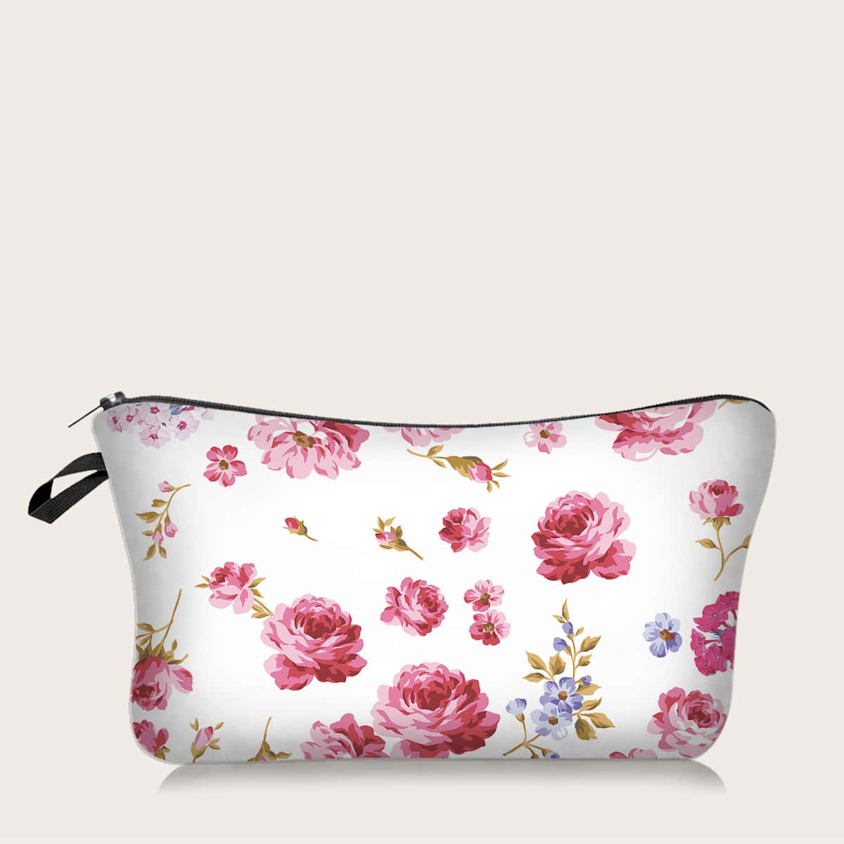 

Flower Print Makeup Bag, Multicolor