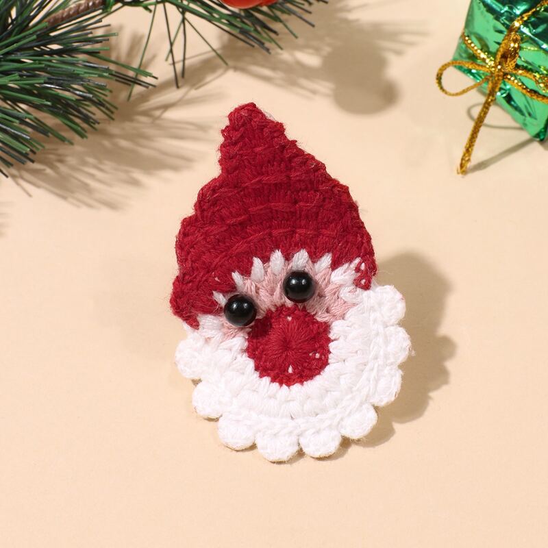 

Christmas Knit Santa Claus Hair Clip, Multicolor