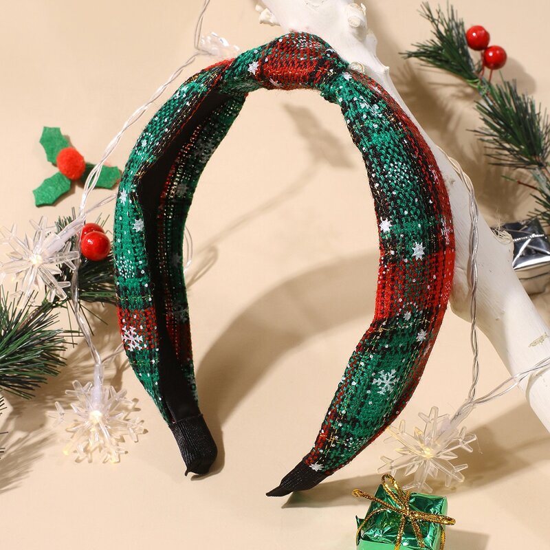 

Christmas Tartan Twist Headband, Multicolor