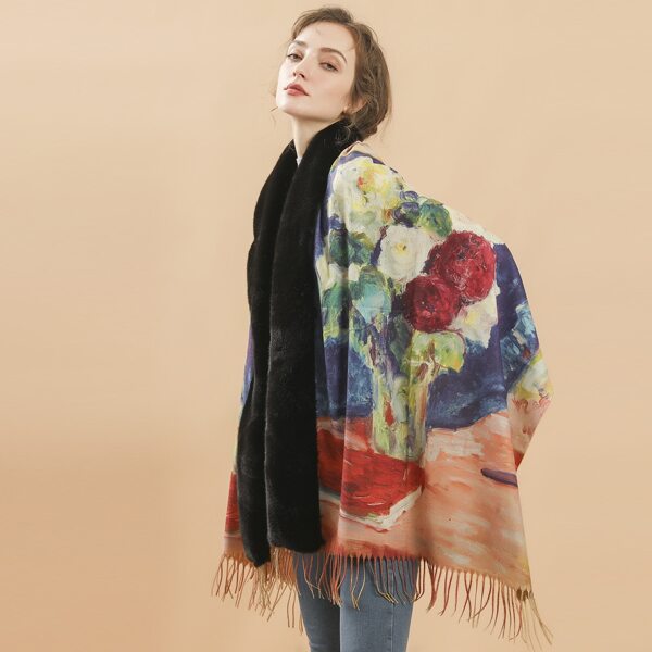 

Oil Painting Scarf, Multicolor