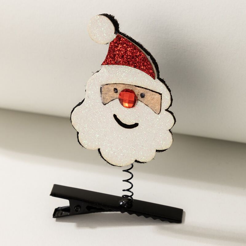 

1pc Christmas Santa Claus Hair Clip, Multicolor