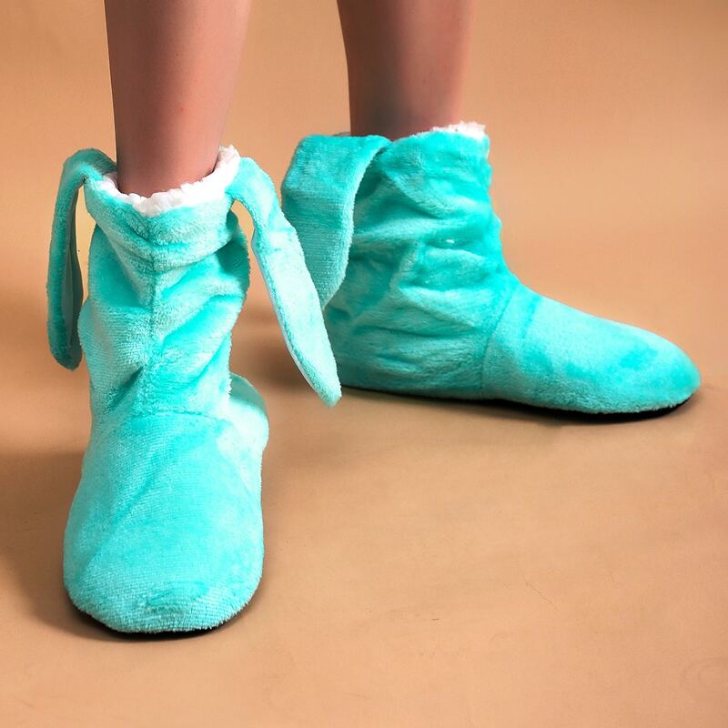 

Ear Decor Wide Fit Slippers, Green