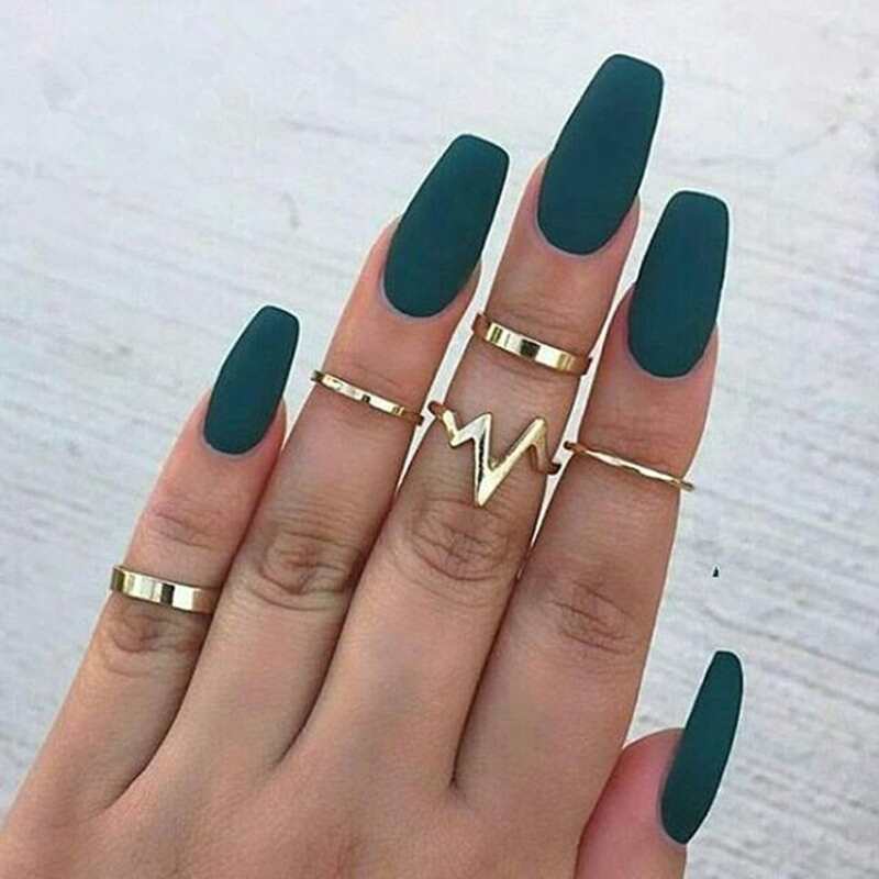 

5pcs Minimalist Ring, Gold