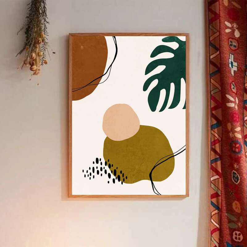 

Abstract Pattern Wall Painting Without Frame, Multicolor
