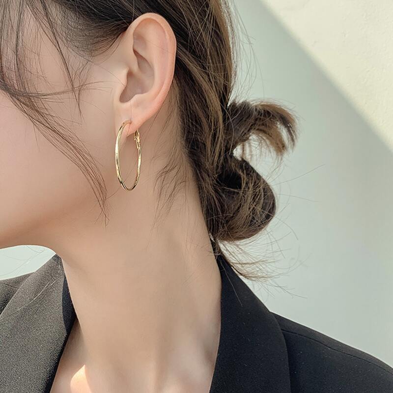 

Simple Hoop Earrings, Gold