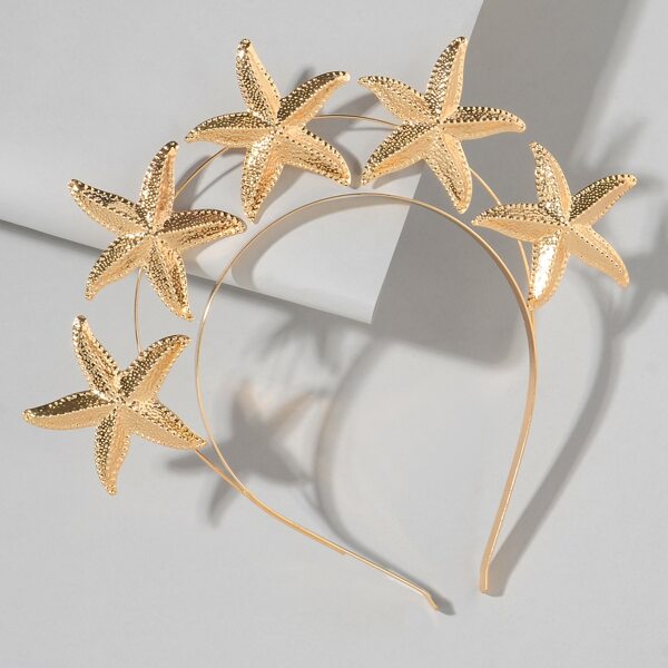 

Starfish Decor Hair Hoop, Gold