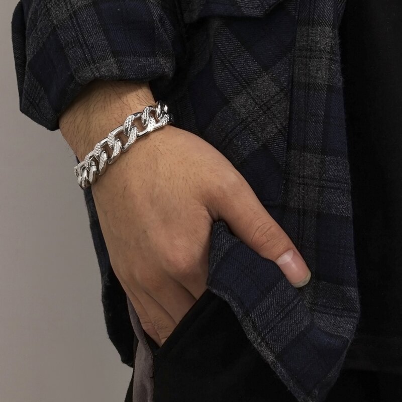 

Guys Chain Bracelet, Silver