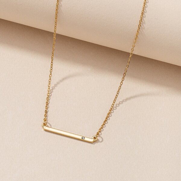 

Geometric Decor Necklace, Gold