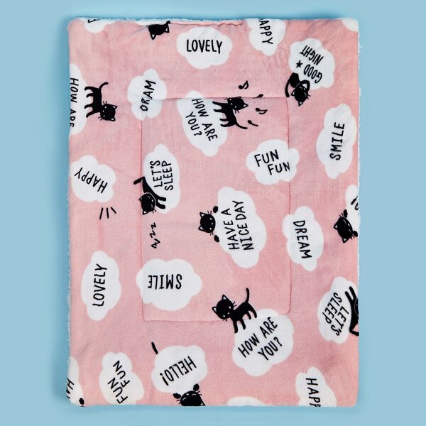 

Cartoon Graphic Cat Mat, Pink