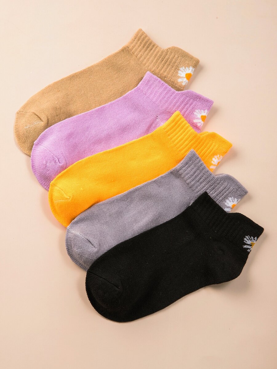 Vớ hoa văn 5 cặp - Nhiều màu - Xem 1