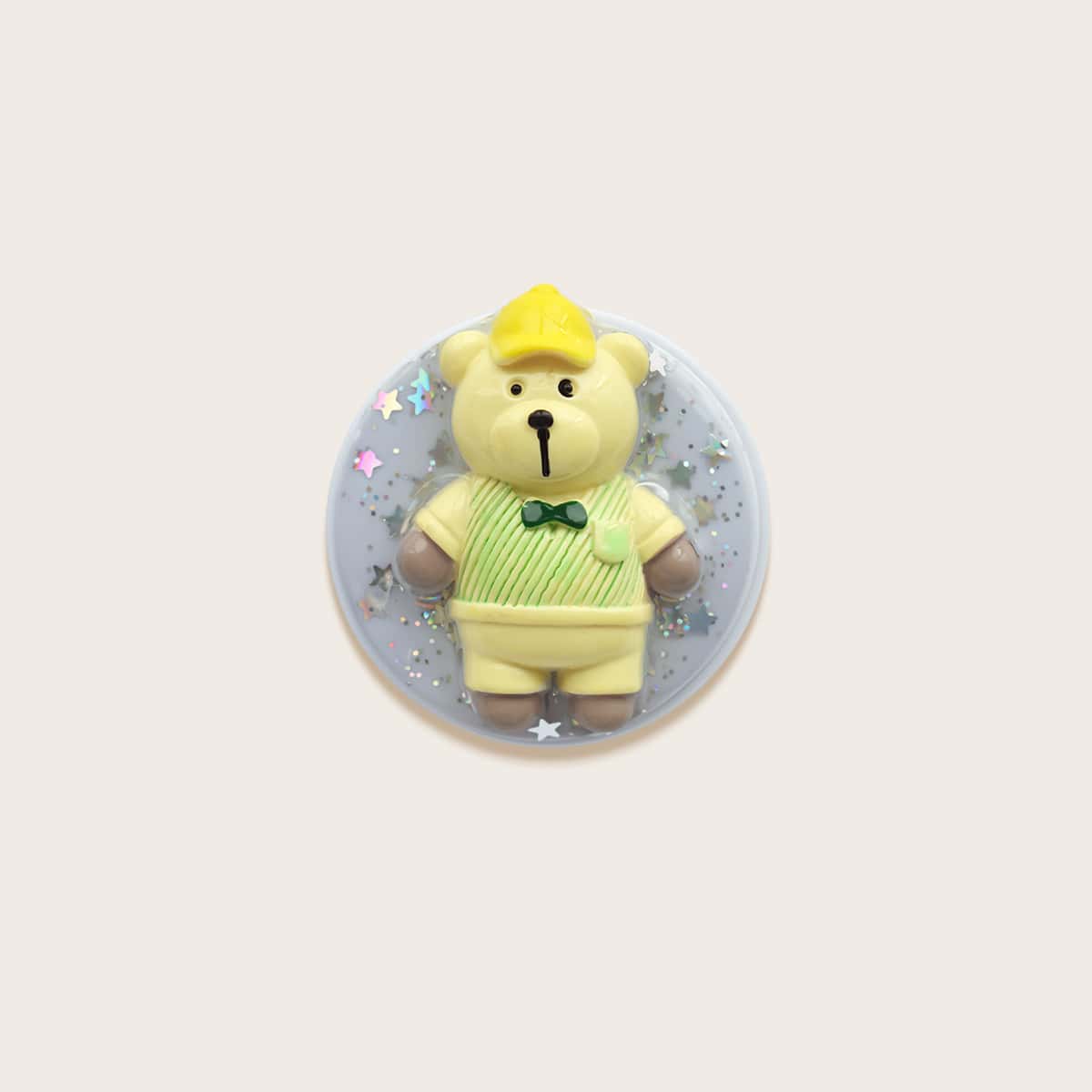 

Bear Decor Pop-Out Phone Grip, Yellow