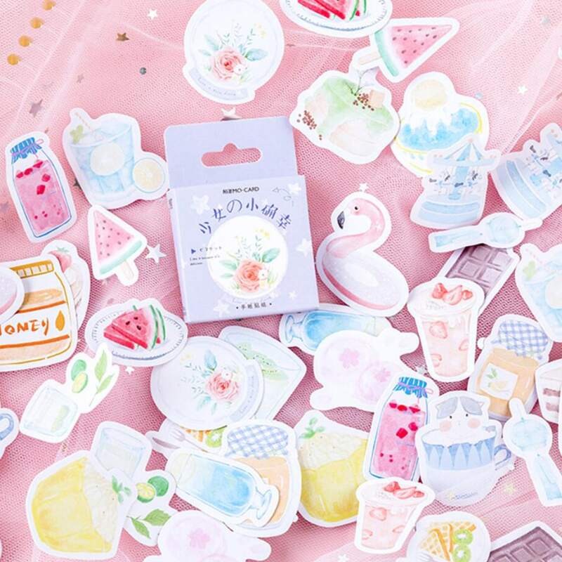 

46pcs Cartoon Hand Account Sticker, Multicolor