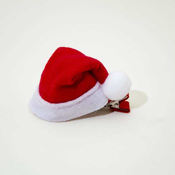 

Christmas Hat Decor Dog Hair Clip, Red