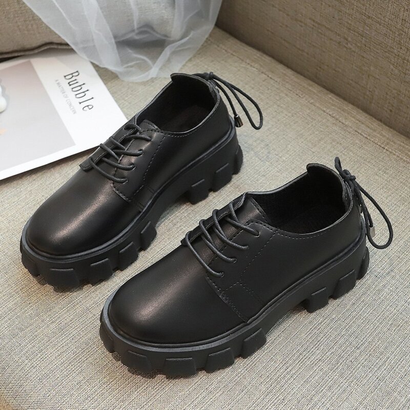 

Lace-up Front Wedges, Black