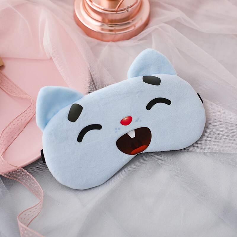

1pc Cartoon Graphic Eye Cover, Baby blue